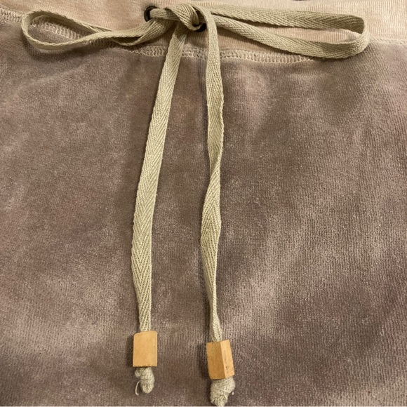 Blue Sky Beige Velour Ruffle Maxi Skirt With Drawstring Waistband - Size S - Picture 6 of 9